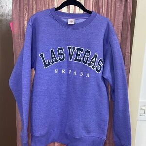Cozy Vintage Purple Las Vegas Sweatshirt